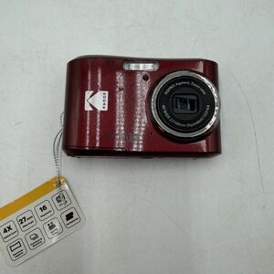 Kodak PIXPRO FZ45 16 MP Digital Compact Camera Red For Parts